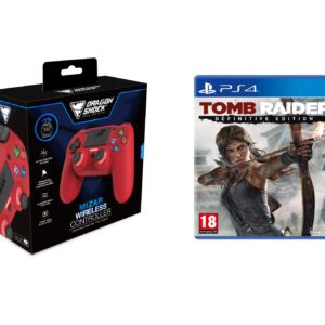 DRAGONSHOCK MIZAR BREZŽIČNI KONTROLER ZA PS4, PC, MOBILE - RDEČE BARVE + PS4 TOMB RAIDER + PS4 TOMB RAIDER