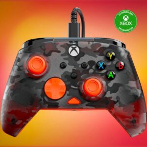 TURTLE BEACH XBOX REMATCH ŽIČNI KONTROLER CAMO ČRNO ORANŽNE BARVE