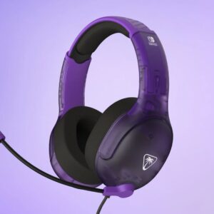 TURTLE BEACH NINTENDO SWITCH 2 AIRLITE FIT ŽIČNE SLUŠALKE VIJOLIČNE BARVE